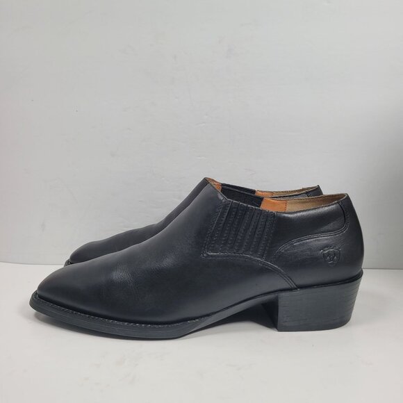 Ariat Women's Black Leather Slip-On Ankle Boots US Size 11B - Picture 2 of 8